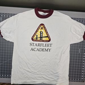 Vintage Star Trek Tshirt Mens XL Ringer 90s Single Stitch Classic Streetwear Y2K